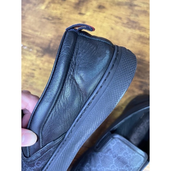Gucci Men's GG Supreme Slip-On Shoes – Used, Visible Wear 6.5 - Picture 14 of 14